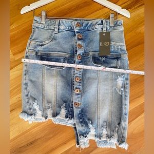 Denim Miniskirt size 10, new with tags.